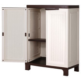 Living Fusion Beige Lena Outdoor Storage Cabinet