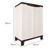 Living Fusion Beige Lena Outdoor Storage Cabinet