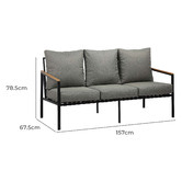 Living Fusion 5 Seater Lena Outdoor Lounge Set
