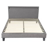 Living Fusion Lambeau Upholstered Bed Frame with LED
