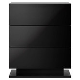 Living Fusion Galland 3 Drawer Bedside Table with LED