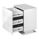 Living Fusion Galland 3 Drawer Bedside Table with LED