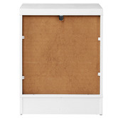Living Fusion White Aurora 1 Drawer Bedside Table