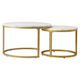 Living Fusion 2 Piece Heidi Nesting Coffee Table Set