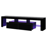 Living Fusion 180cm Galland 2 Drawer Entertainment Unit with LED Light