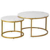 Living Fusion 2 Piece Heidi Nesting Coffee Table Set