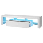 Living Fusion 180cm Galland 2 Drawer Entertainment Unit with LED Light