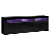 Living Fusion 180cm Galland 2 Drawer Entertainment Unit with LED.Light