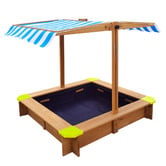 Living Fusion Bambi 95cm Sandpit with Canopy