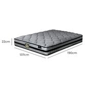 Living Fusion Ellisha Bed Base &amp; Cartman 7 Zone Spring Mattress Set