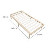 Living Fusion Ellisha Bed Base &amp; Cartman 7 Zone Spring Mattress Set