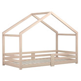 Living Fusion Kids' Yumi Pine Wood House Bed Single