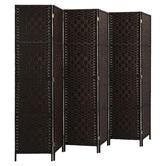 Living Fusion 6 Panel Shyla Pine Wood Room Divider