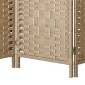 Living Fusion 4 Panel Shyla Pine Wood Room Divider