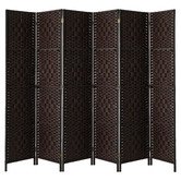 Living Fusion 6 Panel Shyla Pine Wood Room Divider