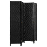 Living Fusion 4 Panel Shyla Pine Wood Room Divider
