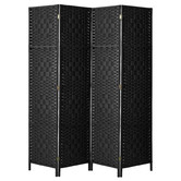 Living Fusion 4 Panel Shyla Pine Wood Room Divider