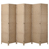 Living Fusion 6 Panel Shyla Pine Wood Room Divider