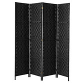 Living Fusion 4 Panel Shyla Pine Wood Room Divider