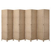 Living Fusion 8 Panel Shyla Pine Wood Room Divider