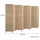 Living Fusion 8 Panel Shyla Pine Wood Room Divider