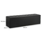 Living Fusion Zev Storage Ottoman Bench