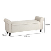 Living Fusion Imani Storage Ottoman Bench