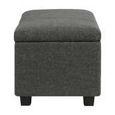Living Fusion Birch Storage Ottoman Bench