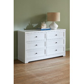 Living Fusion White Aurora 6 Drawer Chest
