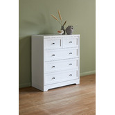 Living Fusion White Aurora 5 Drawer Chest