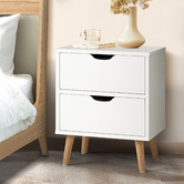 Living Fusion Aldan 2 Drawer Bedside Table