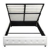 Living Fusion White Audrey Gas Lift Storage Bed Frame