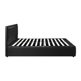 Living Fusion Black Audrey Gas Lift Storage Bed Frame