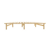 Living Fusion Ellisha Pine Wood Bed Base