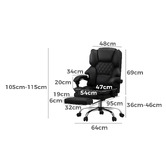 Living Fusion Kylian Executive Chair with Footrest