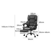 Living Fusion Kylian Executive Chair with Footrest