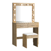 Living Fusion 2 Piece Millicent Dressing Table &amp; Stool Set