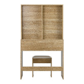 Living Fusion 2 Piece Millicent Dressing Table &amp; Stool Set