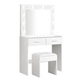 Living Fusion 2 Piece Millicent Dressing Table &amp; Stool Set