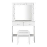 Living Fusion 2 Piece Millicent Dressing Table &amp; Stool Set