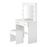 Living Fusion 2 Piece Millicent Dressing Table &amp; Stool Set