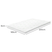 Living Fusion Maven 8cm Microfibre Mattress Topper