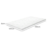 Living Fusion Maven 8cm Microfibre Mattress Topper