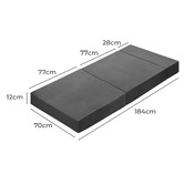 Living Fusion Hathaway Foldable Camping Single Mattress
