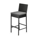 Living Fusion 70cm Ingomar PE Rattan Outdoor Barstools