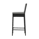 Living Fusion 70cm Ingomar PE Rattan Outdoor Barstools