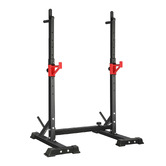 Living Fusion Black Adjustable Steel Squat Rack