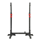 Living Fusion Black Adjustable Steel Squat Rack