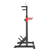 Living Fusion Black Adjustable Steel Squat Rack