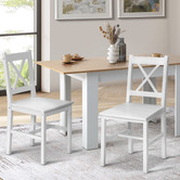 Living Fusion Alessa Pine Wood Dining Chairs